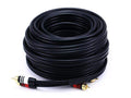 Monoprice 1.5ft Premium 2 RCA Plug/2 RCA Plug M/M 22AWG Cable - Black - (105346)