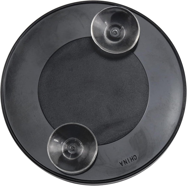 Iconikal 6-Pack 10x Magnification Mirror with Suction Cups, Black, 3-Inch Diameter