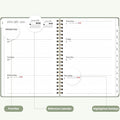 Planner 2025-2026, Weekly and Monthly Calendar Academic Planner (July 2025 - June 2026), Hardcover Teacher School Student Agenda with Tabs, Ideal