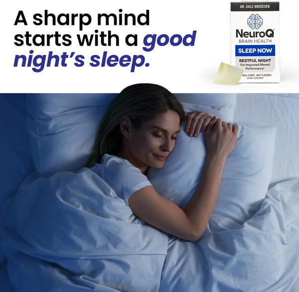 Lifeseasons Neuroq Sleep Now - Natural Sleep Support Supplement - Maintain Healthy Sleep Cycles & Brain Function - Melatonin & L-Theanine -
