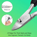 Feiccier Heavy Duty Ingrown Toenail Clippers, Professional Toenails Trimmer, Podiatrist Toe Nail Clippers for Thick Nail & Ingrown Toenails, Sharp