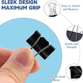 240 Pack Mini Binder Clips, Black Binder Clips, Small Paper Clips 15mm 5/8 Inch. Micro Size Office Clips for Home School Office and Business (15mm