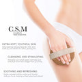 CSM Dry Body Brush - Natural Bristle Exfoliating Brush for Skin Renewal, Lymphatic Support and Circulation Boost - Sustainable Choice Dry Brushing