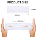 Elastic Headbands 16 Pack - Women's Soft Fabric Non-Slip Sweat Bands for Yoga, Running, Sports, and Hair Accessories - Black White Thick Bands