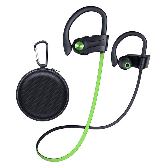 Bluetooth Headphones, Wireless Earbuds IPX7 Waterproof Bluetooth 5.3 Headphones with 16Hrs Playtime Stereo Bass Headsets