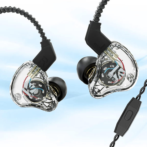 YINYOO KBEAR KS1 in Ear Monitor Bass Earbuds Wired Earbuds,Clear Sound Stereo Headphones, Vocals Forwards High Resolution Noise Canceling