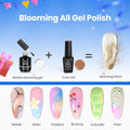 Beetles Blooming Gel 15Ml Clear Uv Led Blossom Gel Polish for Spreading Effect Marble Natural Stone Watercolor Floral Print Soak off Diy Nail Art