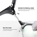 Blue Light Blocking Glasses Anti Eyestrain Computer Gaming Glasses | Vintage Half Frame UV Clear Lens for Women Men A01-matte Black Silver Frame 1