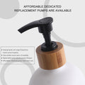 MOMEEMO Soap Dispenser Set, Contains Hand and Dish Soap Dispenser, Suitable for Kitchen Decor. (Black & White) Hd Black White & Tray