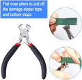 2-Pack Zipper Repair Kit - Install Pliers and Tool for Zipper Replacement, Hand Fix Tool