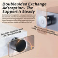 Oudvaker Foldable Magnetic Vacuum Phone Holder, 360° Electric Suction Car Mount, Double-Sided Swivel Stand for Car, Mirror, Gym, Kitchen,