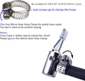 LUMITECO 1/4" Lock On All Metal Air Chuck,Mini Air Compressor Portable Tire Inflator Tire Chuck, Hose End with Barb Connector for Hose Repair