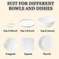 300PCS Plastic Bowl Covers Elastic Disposable Bowl Covers for Food Storage, Stretch Covers for Bowls, Fresh Keeping Bags Stretch Lids Kitchen Wrap