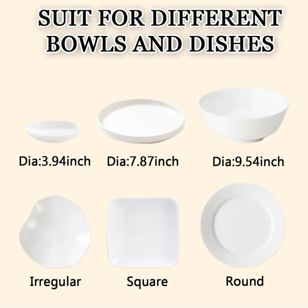 300PCS Plastic Bowl Covers Elastic Disposable Bowl Covers for Food Storage, Stretch Covers for Bowls, Fresh Keeping Bags Stretch Lids Kitchen Wrap