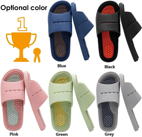 Acupressure Massage Slippers Acupressure Foot Massager Shoes Reflexology Sandals Gift for Men Women Reduce Feet Neuropathy Pain Relief and Tension