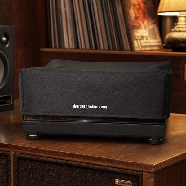 TECHNICS Turntable Dust Cover for SL-1200/SL-1210 & Pioneer PLX-1000 | Record Player Protector, Water Resistant, Antistatic, Black Premium Fabric,