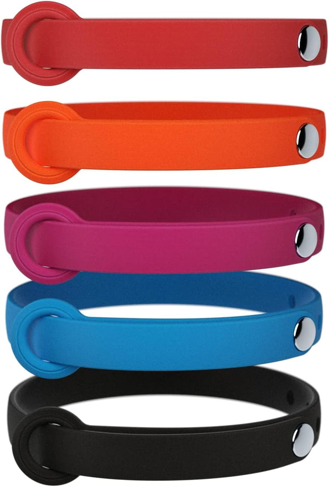 5 Pack Breakaway Cat Collar - Soft, Comfortable, and Lightweight Safety Buckle Collar with ID Tag Ring for Outdoor Cats 