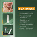 Clubman Jumbo Styptic Pencil, Treat and Seal Shaving Cuts Instantly, Anti-Hemorrhaging Stick, First Aid Device, White, 1 Oz