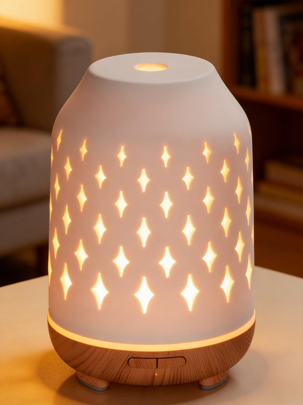 InnoGear Aromatherapy Diffuser, 150ml Ceramic Diffuser Mother's Gift Ultrasonic Humidifier Cool Mist Essential Oil Diffusers for Home Air Diffuser