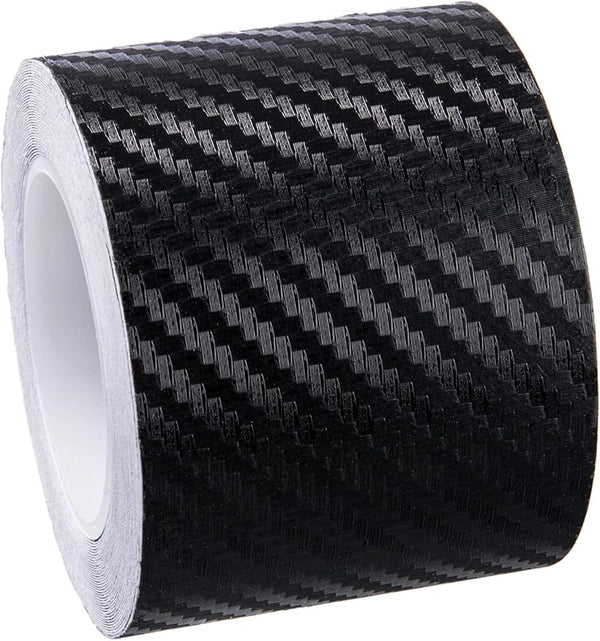 Carbon Fibre Detailing Vinyl Wrap Tape Roll DIY for Black Out Chrome Delete Window Trim Door Trim (2" X 30Ft)