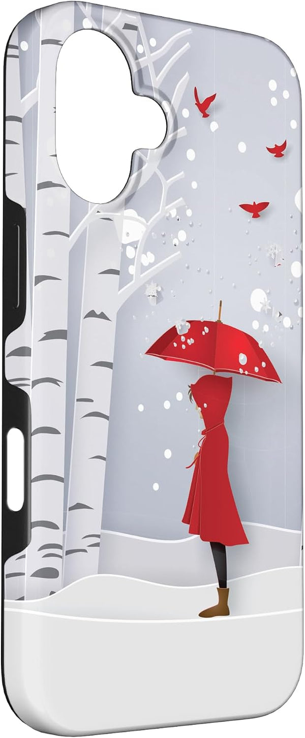 Winter Theme Forest Nature Snow Teen Girls Women Case for iPhone 16