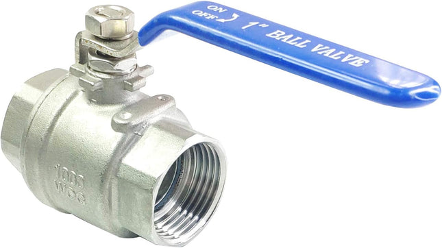 1" Female Ball Valve NPT Thread 316 Stainless Steel Full Port Ball Valve WOG1000 1 Inch