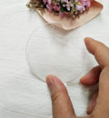 15PCS Round Acrylic Clear Keychain Blanks, Acrylic Round Circle with Hole 1/8 Inch Thick (Clear, 1") Clear 1"
