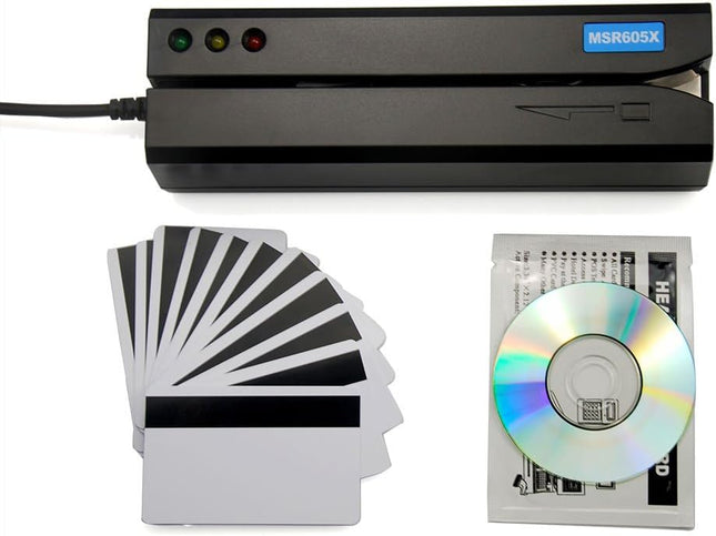 Deftun Card Reader Writer USB Swipe Encoder 3 Tracks MSR605X