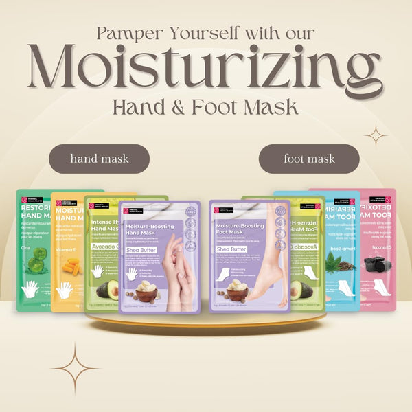 Original Derma Beauty Foot Mask 12 Pairs Intense Hydration Avocado Oil Moisturizing Foot Mask Set Body Exfoliator Callus Remover Foot Masks Foot
