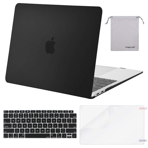 MOSISO Compatible with MacBook Air 13 inch Case M1 Chip 2021-2018 Release A2337 A2179 A1932, Plastic Hard Shell&Keyboard Cover&Screen Film&Storage