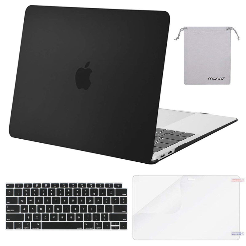 MOSISO Compatible with MacBook Air 13 inch Case M1 Chip 2021-2018 Release A2337 A2179 A1932, Plastic Hard Shell&Keyboard Cover&Screen Film&Storage