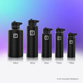 IRON °FLASK 32 oz Wide Mouth Water Bottle with 3 Lids | Insulated Stainless Steel Sports Water Bottle with 3 Leakproof Lids - BPA Free, Cold 24