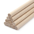 Wooden Dowel Rods Wood Dowels, 10PCS 1/2 x 12 Round Wooden Sticks for Crafts, Macrame Dowels, Unfinished Hardwood Sticks for Crafting, Arts and