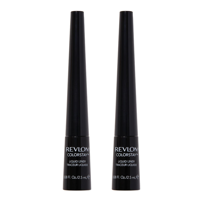 Revlon ColorStay Liquid Liner, 251 Blackest Black, 2 pack Blackest Black 0.08 Fl Oz (Pack of 2)
