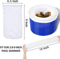 50 Pack Pool Skimmer Socks for Pool Filters, Filters Baskets and Skimmers to Filter Debris and Leaves, Protact Filter System of Inground and Above