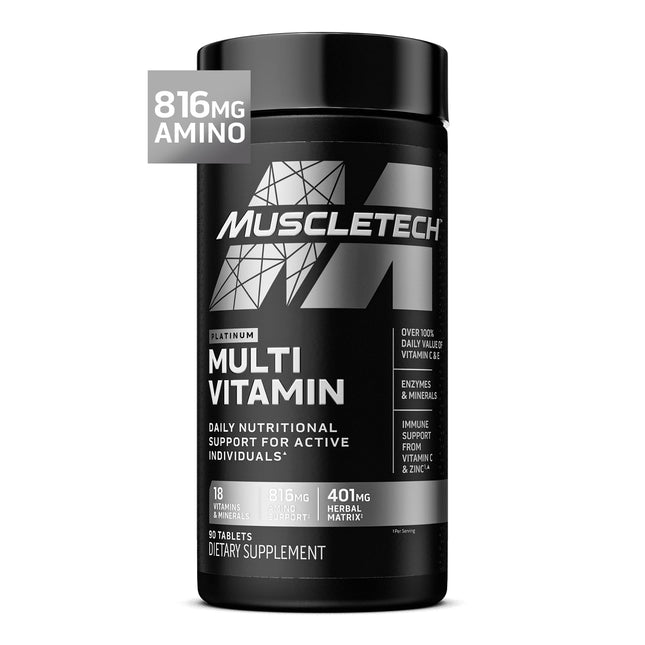Muscletech Platinum Multivitamins for Men & Women - Multi-Vitamin Supplement for