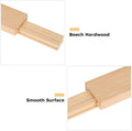DAJAVE 6PCS 16 Inch Wood Drawer Slides, Wooden Drawer Slide Bottom Mount, Classic Center Mount Drawer Slides Rails Replacement Part