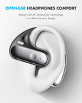 Open Ear Bluetooth 5.4 Headphones, 40Hrs Sport Earbuds, Stereo Deep Bass Sports Ear Buds Built in Mic, LED Display Charging Case, IPX7 Waterproof