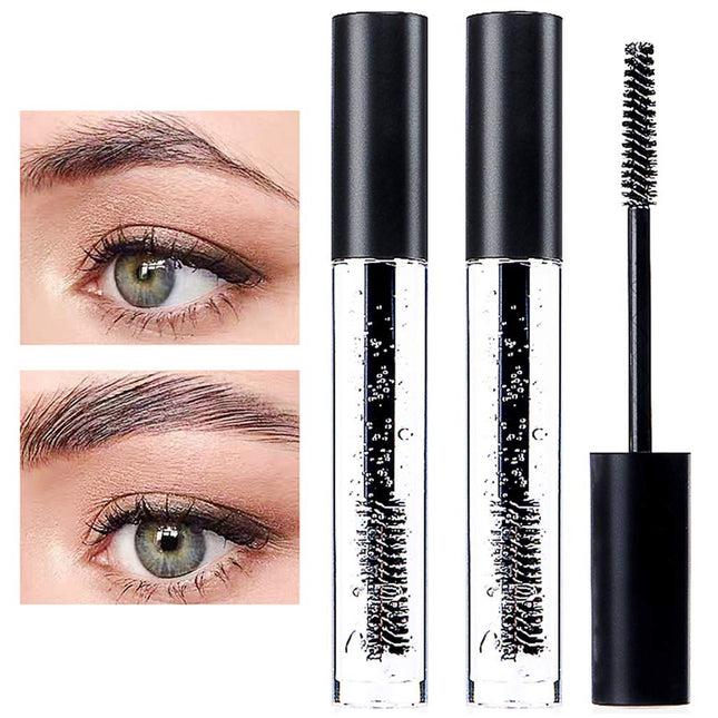 DAGEDA Clear Eyebrow Setting Gel, 2 Pack Brow Fix Gel, Waterproof and Sweat-Proo