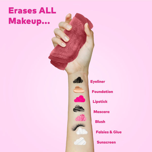 The Original Makeup Eraser Mini PRO 5Pk Gift Set, Erase All Makeup with Just Water, Including Waterproof Mascara, Eyeliner, Foundation, Lipstick,