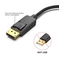 BENFEI 4K DisplayPort to HDMI Adapter, Uni-Directional DP 1.2 Computer to HDMI 2.0 Screen Gold-Plated DP Display Port to HDMI Adapter (Male to
