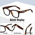Kimorn Blue Light Blocking Glasses,Anti Eyestrain & UV Protection,Square Frame Glasses for Women and Men