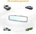 Osilly Bling Car Rearview Mirror, Decorations Rear View Mirror with Crystal Rhinestones & Diamonds, Car Interior Trim Accessories, Clip-on & HD
