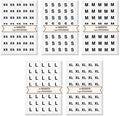 Versatile Self-Adhesive Round Size Stickers | 2000-Pack Multi-Size Labels | 3/4" Diameter XS-XL | Retail Clothing Tag Stickers | White Background