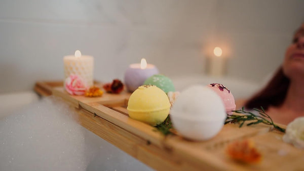 Handmade in USA Organic Bath Bombs Gift Set for Women All Natural with Epsom Salt Relaxation Dead Sea Salt - Natural and Safe Bath Bombs Kit for