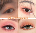 Go Ho 10 Colors Eyeshadow Palette,Matte&Glitter&Shimmer Eyeshadow Korean Makeup,Long Lasting Blendable Shades,Naturing-Looking,Waterproof Cool Eye