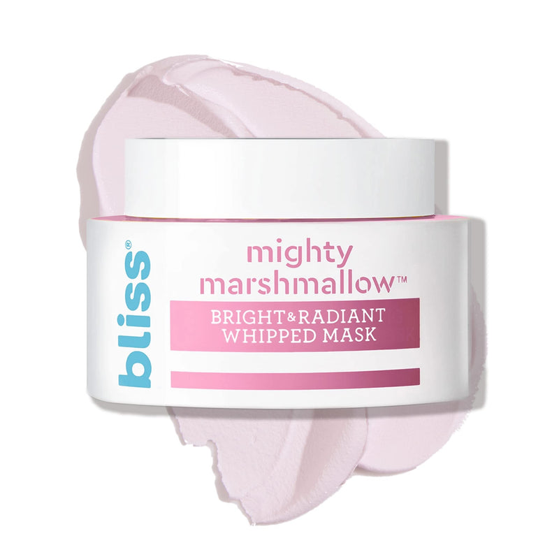Bliss Mighty Marshmallow + Vitamin C Whipped Mask - Brighten & Hydrate Skin with Marshmallow Root, Vitamin C Powerhouse Blend, Zinc PCA and Olive