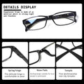 JOSCHOO Computer Reading Glasses for Women and Men 6 Pack Blue Light Blocking Spring Hinge Readers Mix Color 1.75 x