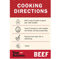 Nissin Top Ramen Noodle Soup, Beef, 3 Ounce (Pack of 24) | Quick, convenient meal ready in minutes with just hot water. Beef 3 Ounce (Pack of 24)