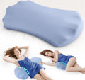 Lower Back Pain Relief Pillow for Sleeping Memory Foam Lumbar Support Pillow for Side Back Sleepers - Ergonomic Waist Pillow - Back Pain Relief